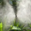 Boquilla atomizadora negra de cuatro salidas Luyang Factory, boquilla refractiva para riego de invernadero y jardín, montada en el suelo y microaspersión invertida