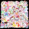 50 pegatinas de unicornio, pegatinas de grafiti de dibujos animados, pegatinas corporales de arcoíris, pegatinas de personalidad para ordenador, guitarra y equipaje, venta al por mayor