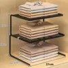 Estante de Mesa de Cocina en Capas Estante de Almacenamiento para Encimera Estante para Ollas Gabinete para Ollas Almacenamiento Partición de Múltiples Capas Rejillas Rotas