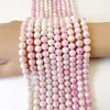 Venta al por mayor 8mm Bolas Florales de Cristal Color Macarrón Color Teñido en Agua Conservación del Color DIY Hecho a Mano Joyería con Cuentas de Cristal Accesorios