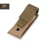 Bolsa de camuflagem transfronteiriça para lanterna única Estojo tático para lanterna MOLLE Acessório de ferramenta outdoor para fãs militares hemostático Bolsa de pendurar