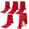 Chinês vermelho abertura cachecol vermelho personalizado empresa reunião anual festa logotipo bordado reunião xale cachecol impressão presente