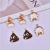 Dibujos animados de perro Corgi trasero dibujos animados taburete aceite gota aleación joyería colgante pendientes collar accesorios DIY