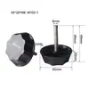 Cabeza de plástico base grande pies ajustables antideslizante resistente al desgaste tornillo nivelador para mesa y silla de muebles de exterior con varilla roscada