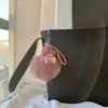 Lindo Colgante Llavero Bola de Pelo de Zorro, Encanto Creativo Personalizado de Peluche de Muñeca Durmiente de Gama Alta para Bolso, Pequeño Regalo