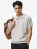 Ropa de Hombre Fengshe / Nueva Camisa Corta de Verano 2026, Camisa de Punto de Manga Corta Versátil de Hilo de Algodón de Verano Estilo Old Money