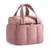 En stock Nueva bolsa de aseo para mujer de Amazon, bolsa de maquillaje, bolsa de viaje, bolsa de maquillaje esponjosa, bolsa de almacenamiento de viaje portátil