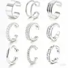 El nuevo set más vendido de Amazon Temu de 15 piezas de ear cuffs sin perforación, ear cuffs con forma de hoja y serpiente estilo europeo y americano