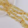 Grava de piedra de cristal amarilla natural semiacabada con forma de cuentas sueltas, collar, pulsera, accesorios de joyería, fabricantes al por mayor