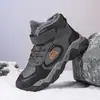 Zapatos de algodón para exteriores para niños, de invierno, engrosados y cálidos, zapatillas deportivas para niños con forro de felpa, antideslizantes, para niños mayores, botas de nieve, estilo transfronterizo