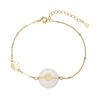 Pulsera de calcedonia de plata 925 para mujer, estilo nacional, estilo cortesano, con moneda de cobre, pulsera de la suerte, ligera, de lujo, con hebilla segura, joyería al por mayor