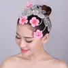 Jiaozhou Yangko tocado abanico apertura danza plaza danza cuadrada tocado de plaza danza clásica folclórica latina actuación de danza cuadrada por Mai Taibao