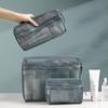 Bolsa de Armazenamento para Viagem, Bolsa Portátil para Armazenamento de Cosméticos, Mala de Rede, Conjunto de Bolsas para Embalagem de Artigos de Higiene Pessoal para Viagem de Negócios