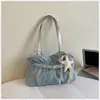 Bolso Cruzado de Hombro Único con Pliegues Relajados para Mujer 2026 Nueva Moda Bolso de Mano Versátil Bolso Tote Bolso Cubo de Gran Capacidad