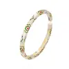 Pulseira Baotanghua Quadrada Esmaltada em Prata 9999 Feminina Leve de Luxo Alta Qualidade Pulseira Quadrada Sólida