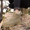 Zapatos de senderismo de invierno de talla grande transfronterizos, zapatos de esquí impermeables, zapatos de senderismo de suela gruesa transpirables y resistentes al desgaste para hombres