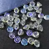 Yu Tian 10*7mm vidrio imitación Jade Flor de Loto agujero de dosel pendientes pulsera antiguo diy cuerda roja accesorios de joyería