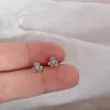 Aretes Pequeños de Lirio Azul Nuevos para Mujer Nicho Dulces Pendientes de Flor Gratis