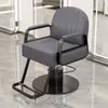 Silla de peluquería para barberías, silla de salón, silla de aseo, silla para cortar el pelo, ajustable y giratoria, reposabrazos de acero inoxidable, silla de barbero