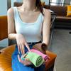 Camisola pequeña de punto de seda de hielo estilo francés para mujer, prenda exterior de verano, traje interior, diseño superior, parte inferior sexy