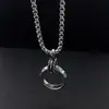 Colar Masculino Tendência Hip-Hop Versátil Pingente hiphop Longo Ornamentos Pendentes Masculinos e Femininos Estilo ins Feminino Corrente de Lã Personalizada Didi Bouncing