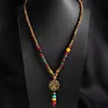 Cadena de Suéter Estilo Étnico, Collar con Tótem Nepalí, Accesorios de Ropa Retro, Cadena para el Cuello Moderna y Versátil, Joyería para Hombres y Mujeres