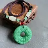 Colgante Pixiu Tallado por Ambos Lados, Collar de la Fortuna del Año Animal, Colgante de Moda Piqiu de Transferencia para Hombres y Mujeres, Cadena de Suéter de Gama Alta