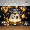 Novo Tecido de Fundo Feliz Aniversário Transfronteiriço Festa Carnaval Série Principal Decoração de Cena Faixa de Aniversário