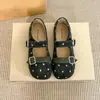 Primeiro Encontro Temporada Sapatos Mocassins de Solado Macio Femininos 2026 Outono Combinar com Saias Sapatilhas Mary Janes Sapatos Pretos para o Trabalho