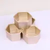 Lata de Chá Hexagonal Lata de Alumínio Lata de Chá Pequena Lata de Chá Criativa Portátil Pequena Lata de Chá Chá a Granel Alimentos para Chá tamanho pequeno Produtos de Lata de Chá