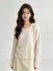 Fábrica de Suéteres Dalan Source Otoño 2026 Nuevo Estilo Francés Suave Cuello Redondo Manga Larga Cárdigan de Punto para Mujer