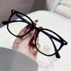Nuevas gafas de montura grande con protección contra la luz azul, estilo coreano, personalizadas, con remaches TR90, montura para miopía, montura lisa.