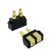 Conector Pogopin Pin de Antena com Mola Dourado com Orifício para Pino Ponto de Solda Lateral Fio de Solda de Carregamento Pino Plano