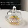 Taza de Nido de Pájaro de Vidrio con Tapa, Bol Transparente para Postre de Frutas, Bol para Agua con Azúcar, Juego de Tazones para Hongo Blanco, Taza de Sopa, Taza de Vidrio Giratoria