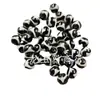 Contas de dente de tigre preto e branco contas jade contas soltas 8mm ágata pulseira colar acessórios contas artesanais