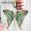Bofiya Super Hada Clip Realista de Mariposa Pasador Elegante Pinza de Tiburón para Moño Accesorio de Cabello de Alta Gama Tocado
