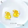 Animales de Oro Antiguo Bolsita de la Suerte Pequeña Accesorios Colgantes Pulsera Tejida a Mano Accesorios de Joyería Dorada Mate DIY Venta al por Mayor