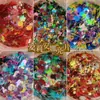 Preço de Liquidação Conjunto de Acessórios para Nail Art: Pérolas, Strass, Tachas de Liga, Resina, Lantejoulas de Concha, Pó de Espelho, Pó de Glitter, Zircônia