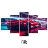 2025 Amazon Estilo Cyberpunk Americano Carro Musculoso Pintura Decorativa Sala de Estar Sofá Fundo Mural Pintura Pendurada