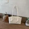 Bolsa de bolinhas feminina 2026 novo estilo moderna para passeio de primavera alta executiva bolsa de ombro único bolsa de axila requintada versátil