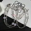Cadena Cruzada de Teléfono Móvil de Cristal Flor de Mariposa de Alta Calidad, Llavero, Cadena de Bolso para Mujer, Venta al por Mayor