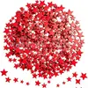 Estrela de Cinco Pontas Colorida de Madeira Personalizada Fatias de Madeira Decorações de Natal Arranjo de Atmosfera Enfeites para o Dia da Independência