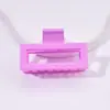 Grampo Colorido Transfronteiriço Retangular Fosco Laca Prendedor Fresco e Versátil Clipe para Franja Acessórios de Cabelo Infantis Cabelo Meio Preso