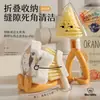 Escova de Limpeza Triangular Dobrável Estilo Japonês para Panelas, Escorredor de Pia de Cozinha, Cesto de Malha, Saída de Dreno de Fogão, Banheiro, Escova para Limpeza de Cantos Mortos