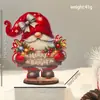 Novos Enfeites de Natal 2025 Enfeites de Mesa Anão Anjo Enfeites de Madeira Planos Suprimentos para Decoração de Natal