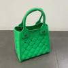 Bolso Tote Nicho Estilo Coreano 2024 Principios de Otoño Nuevo Bolso de Mujer Dopamina Personalizado Bolso Pequeño Bolso de Mano Rómbico Calado