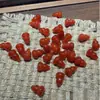 Ágata Roja Cuenta Pequeña en Forma de Calabaza Aproximadamente 8x12mm con Agujero Pasante, Cuenta Espaciadora, Colgante para Pulsera DIY, Accesorio para Anillo y Accesorio para Manualidades
