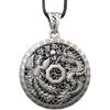 Nueva Cadena de Suéter de Plata de Ley S999 Dragón y Fénix Chengxiang Collar Largo con Cierre de Seguridad Colgante Auténtico Retro para Mujer