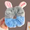 Lazo Creativo Lindo de Pingüino Pez de Dibujos Animados para el Cabello para Mujeres con Cabeza de Bola y Coleta Lateral Diadema Peluche Otoño e Invierno
