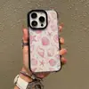 Funda de teléfono estilo playa de verano con conchas y estrellas de mar para iPhone 16 Pro Max, cubierta protectora de TPU anti-caídas con borde negro